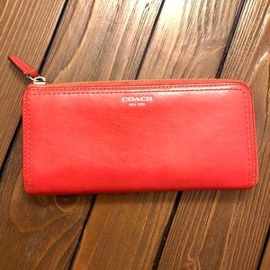 Red Coach Wallet